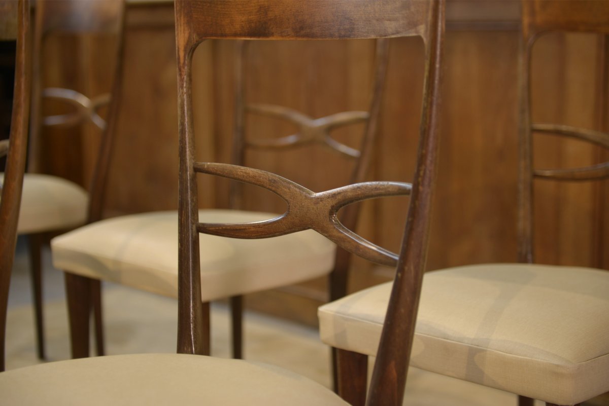 Set Of 6 Chairs By Sedie Friuli For Consorzio, Italy, 1960s-photo-3