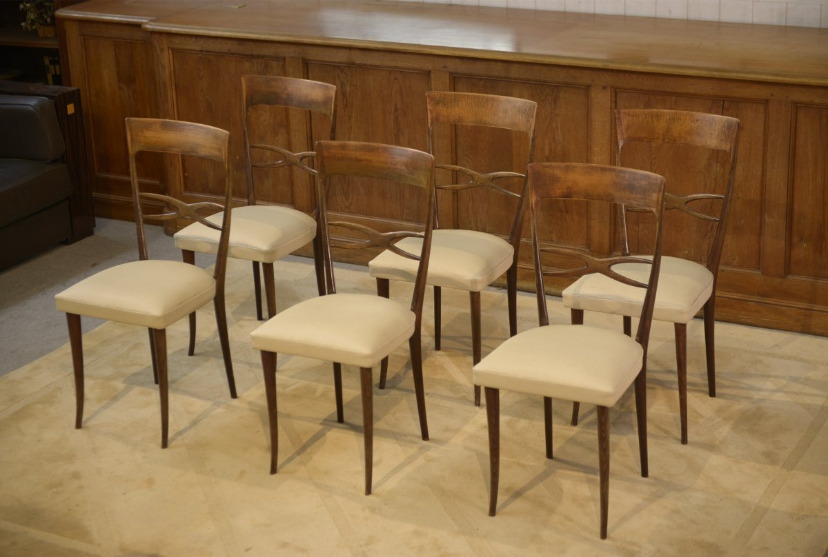 Set Of 6 Chairs By Sedie Friuli For Consorzio, Italy, 1960s-photo-2