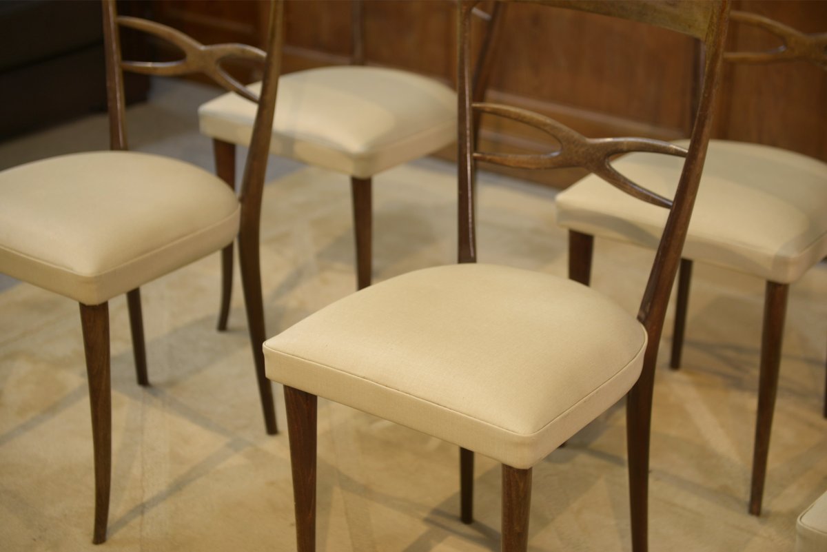 Set Of 6 Chairs By Sedie Friuli For Consorzio, Italy, 1960s-photo-3