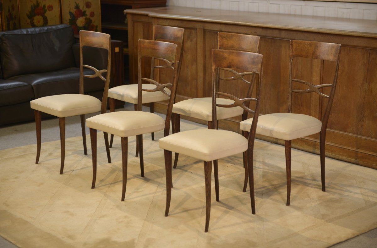 Set Of 6 Chairs By Sedie Friuli For Consorzio, Italy, 1960s
