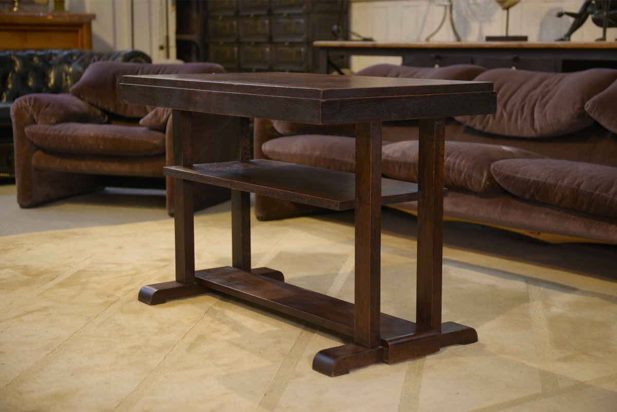 1940s Oak Console Table/side Table