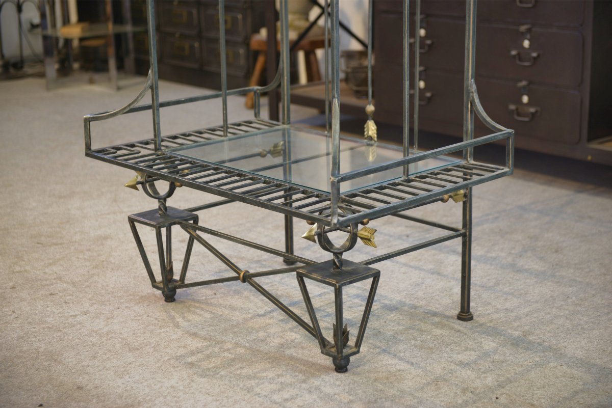 Étagère en fer forgé 1950's-photo-7