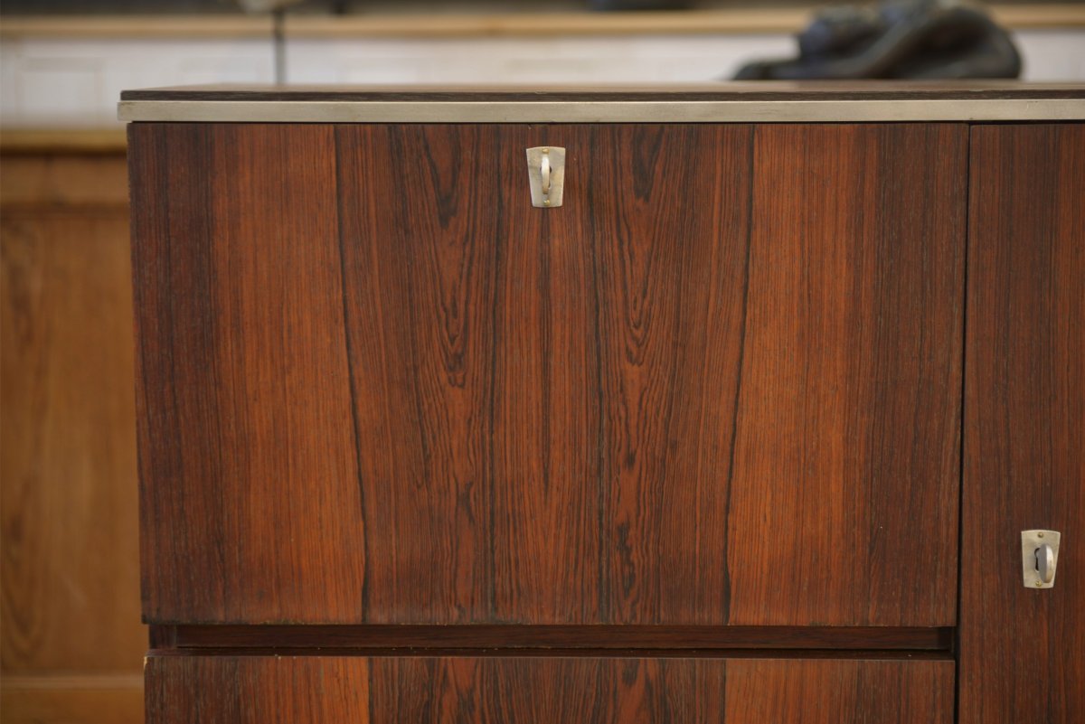 Buffet bar design en palissandre 1970's-photo-2