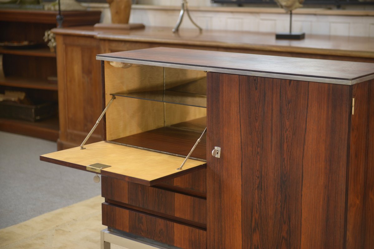 Buffet bar design en palissandre 1970's-photo-7