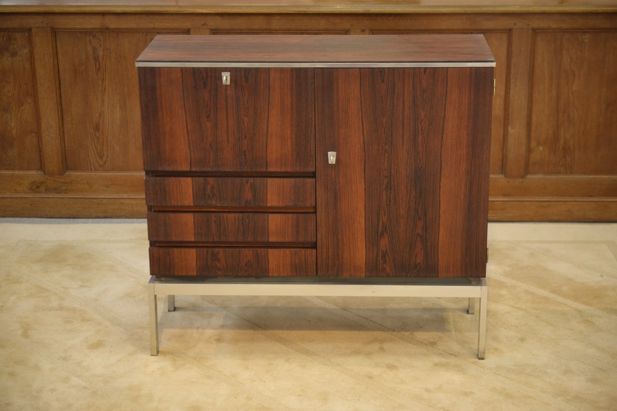 Buffet bar design en palissandre 1970's-photo-8