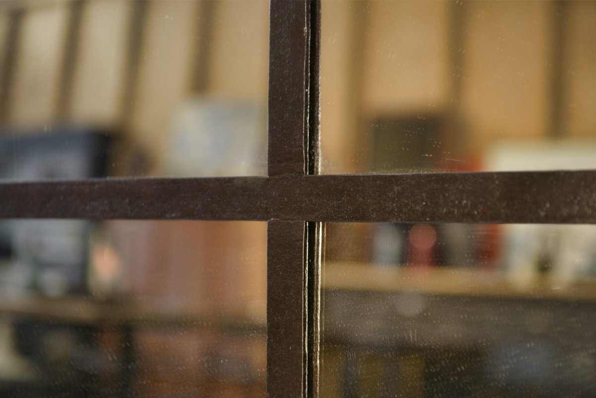 Large Industrial Mirror From The 1960s-photo-7