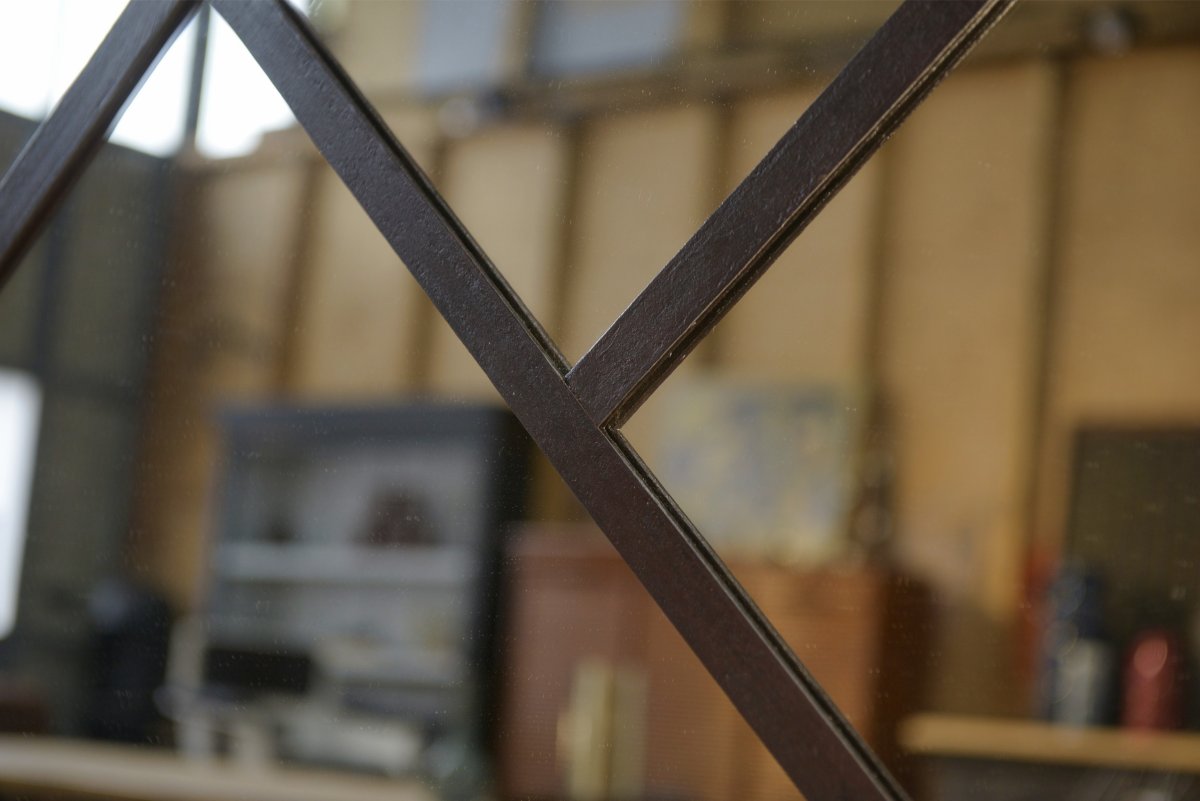 Large Industrial Mirror From The 1960s-photo-8