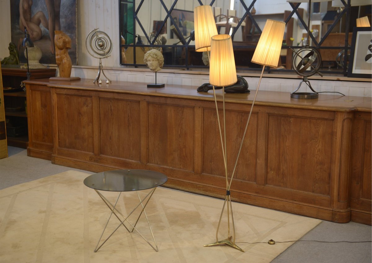 Lampadaire 3 bras Design 1960's-photo-3