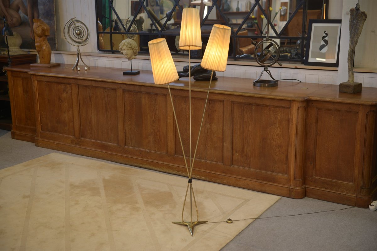 Lampadaire 3 bras Design 1960's