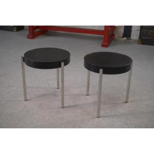 Paire de tables d'appoint par Tavolino Brighella pour Zanotta 1980's
