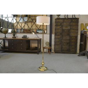 Lampadaire en laiton Art déco 1930's