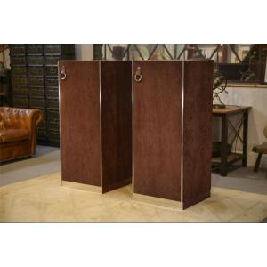 Pair Of Wardrobes By Guido Faleschini Edited By Mariani For Hermès 1970's