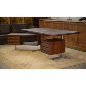 Bureau en palissandre modèle T95 par Osvaldo Borsani pour Tecno 1960's