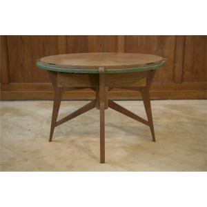 1940s Oak Game Table/side Table