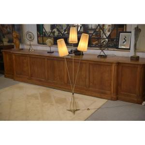 Lampadaire 3 bras Design 1960's