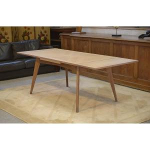 Table en chêne cérusé 1960's
