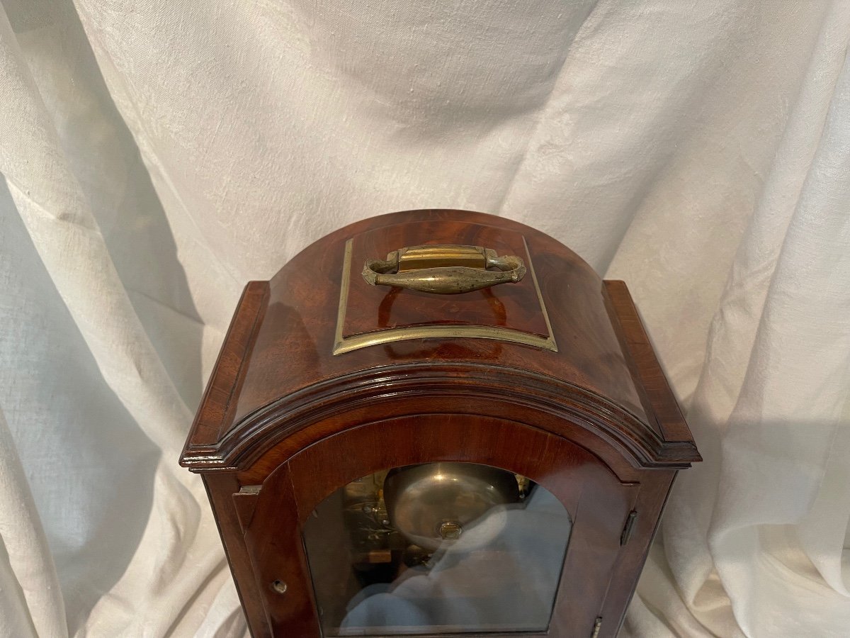Horloge de table Anglaise en acajou - début XIXe -photo-6