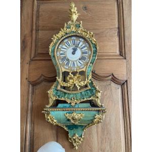 Louis XV Period Cartel - Green Horn And Gilt Bronze