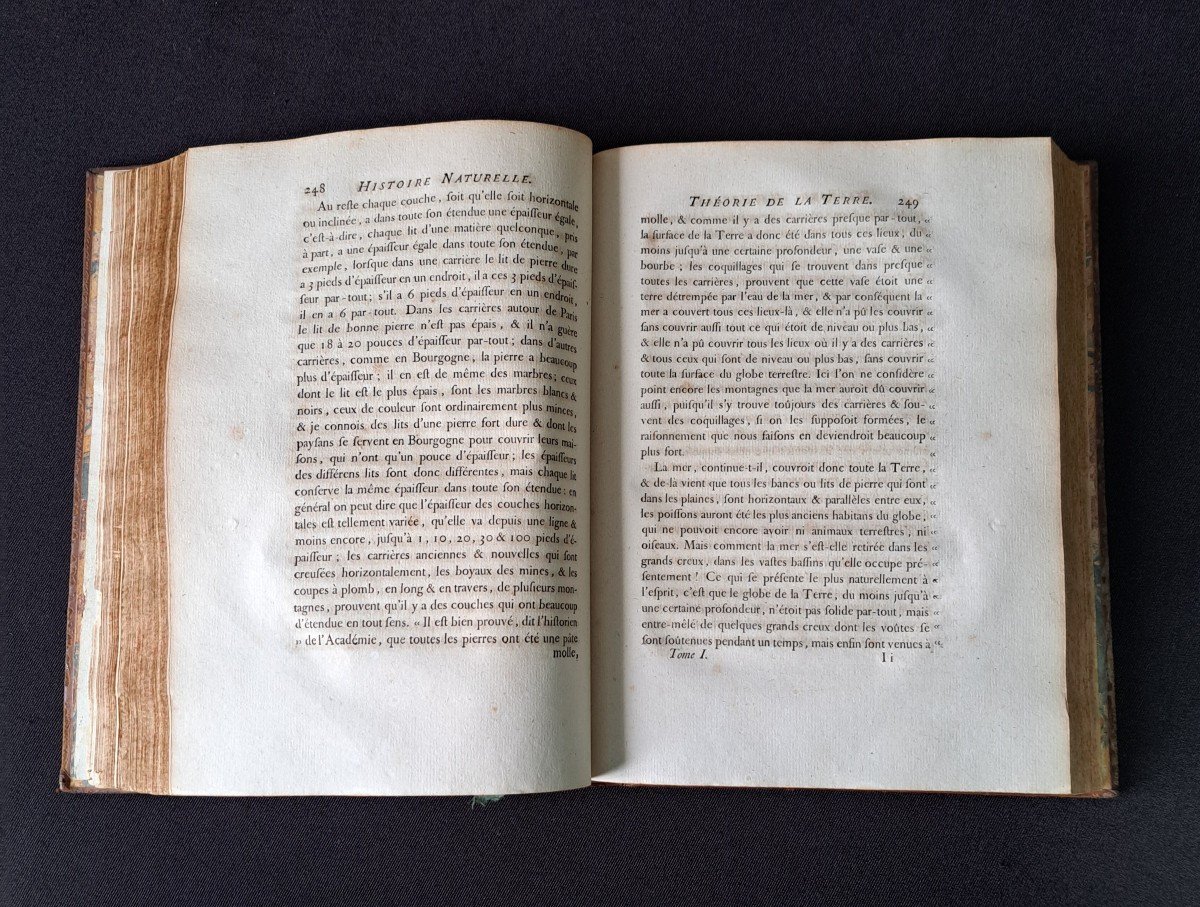 Buffon: Histoire Naturelle. 15 premiers volumes.  Edition originale 1749.-photo-1
