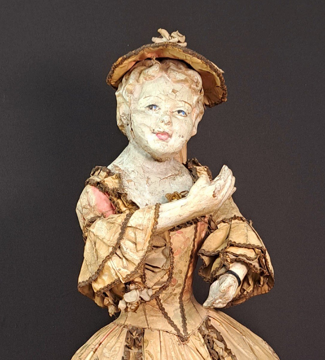 Grande Poupée Mannequin, Robe à La Française: XVIIIème Siècle-photo-3