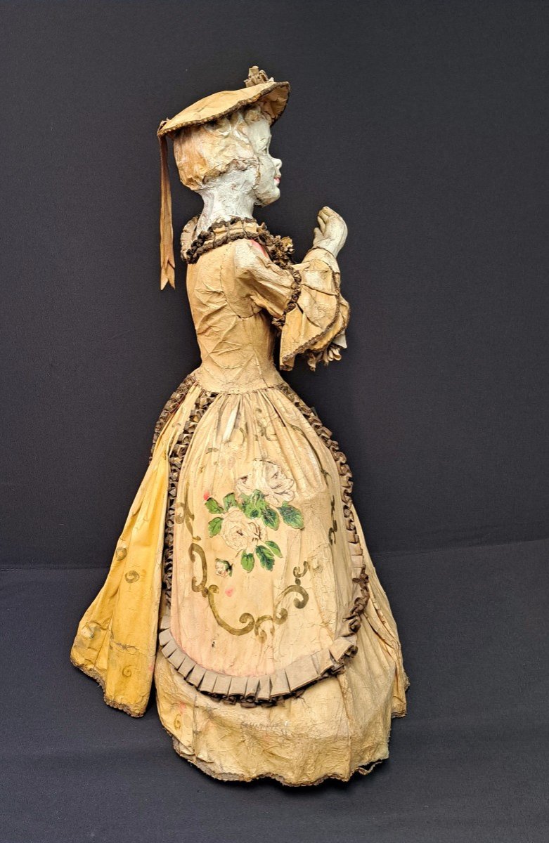 Grande Poupée Mannequin, Robe à La Française: XVIIIème Siècle-photo-1