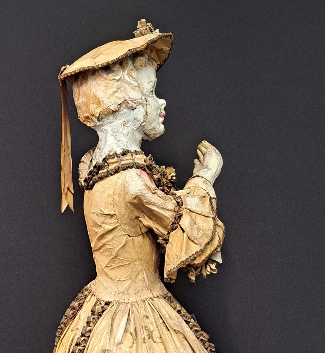 Grande Poupée Mannequin, Robe à La Française: XVIIIème Siècle-photo-7