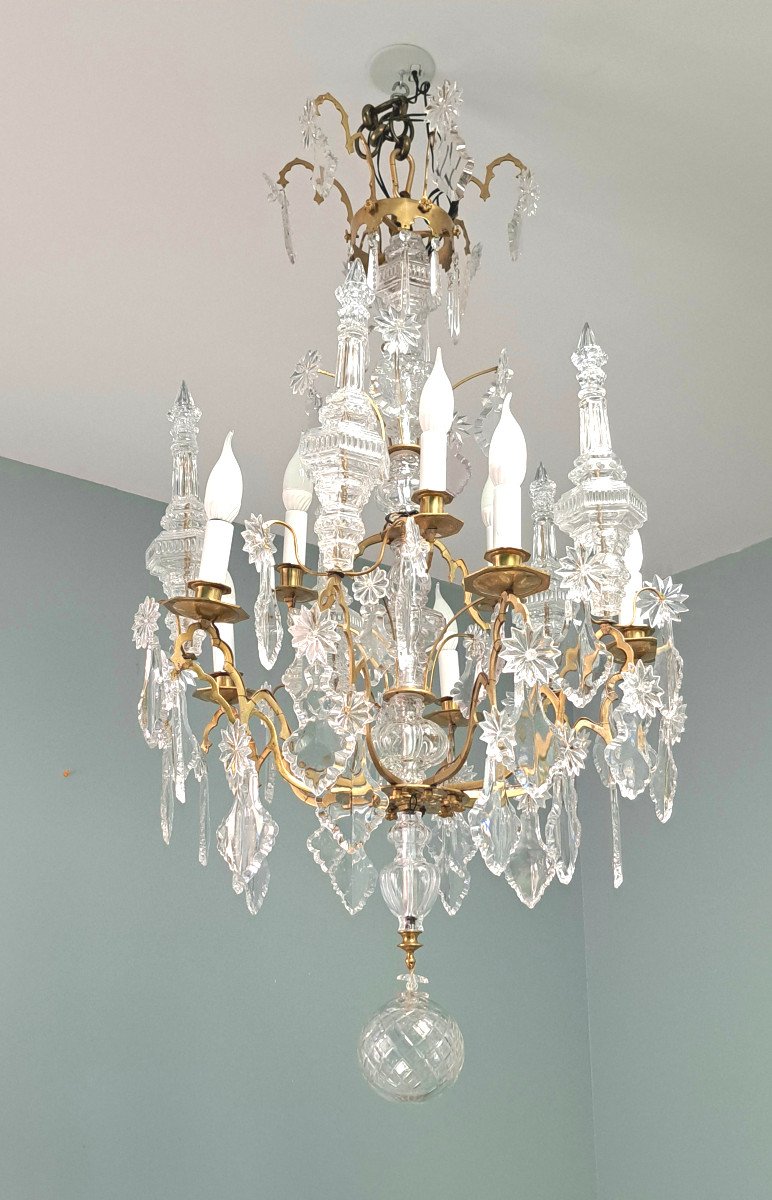 Lustre En Cristal à 9 Bougies.-photo-6
