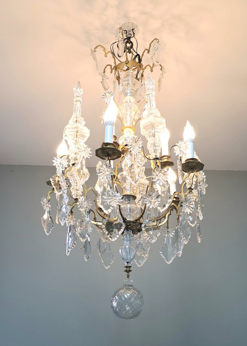 Lustre En Cristal à 9 Bougies.-photo-7