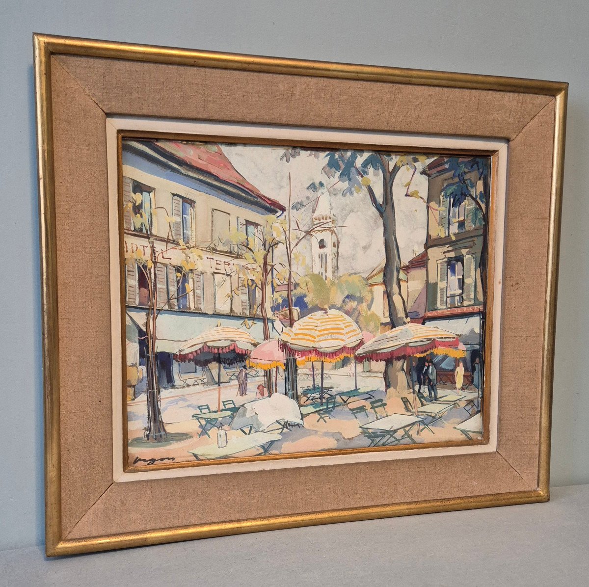 Montmartre Place Du Tertre: Jean Hugon.-photo-5