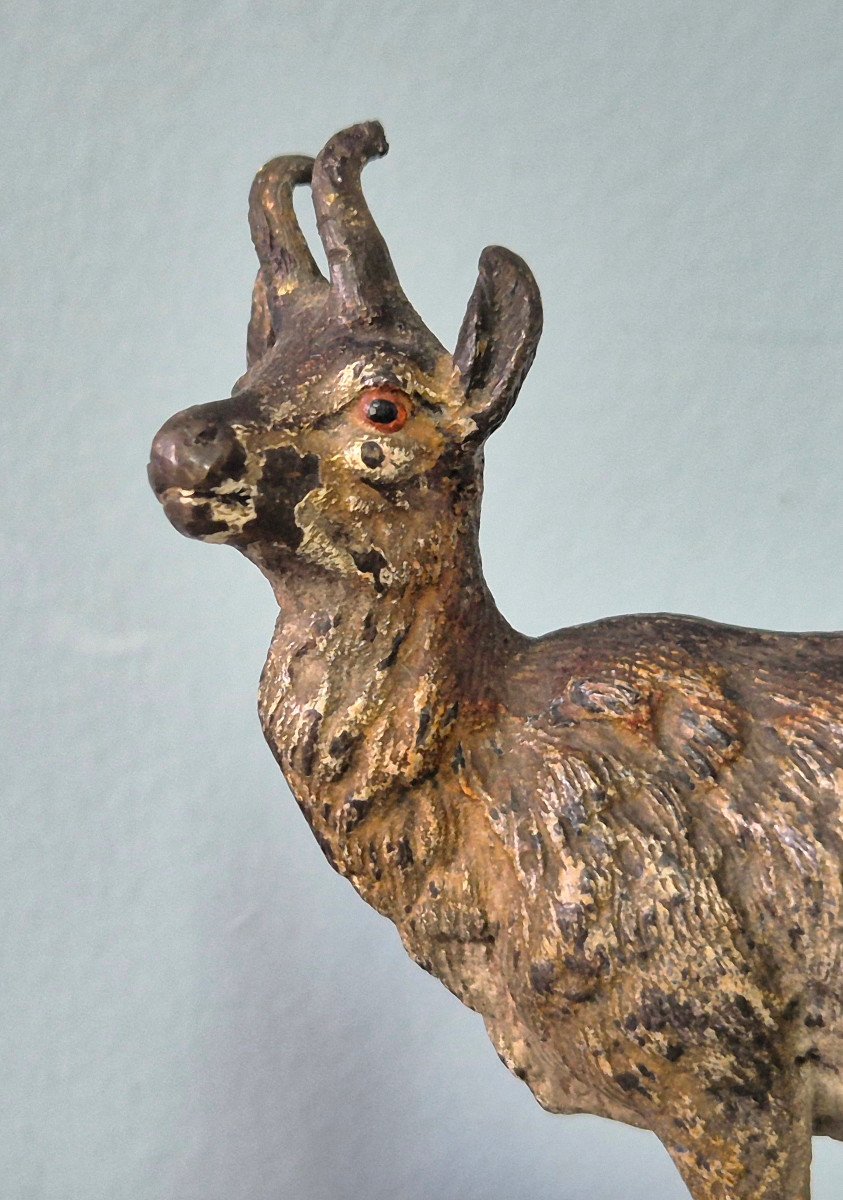 Bronze De Vienne: Chamois.-photo-2