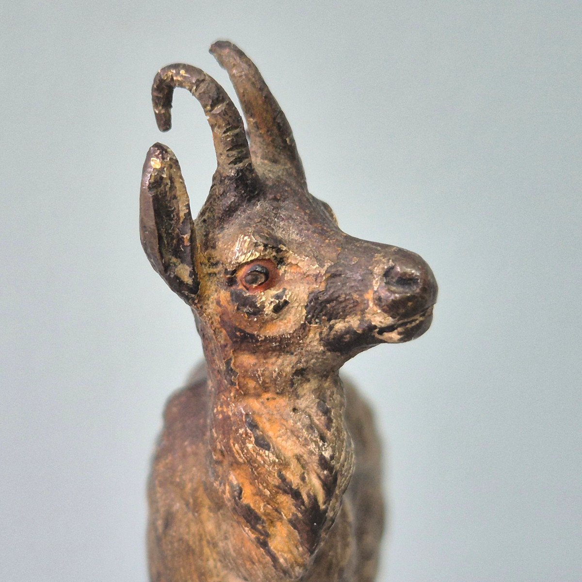 Bronze De Vienne: Chamois.-photo-3