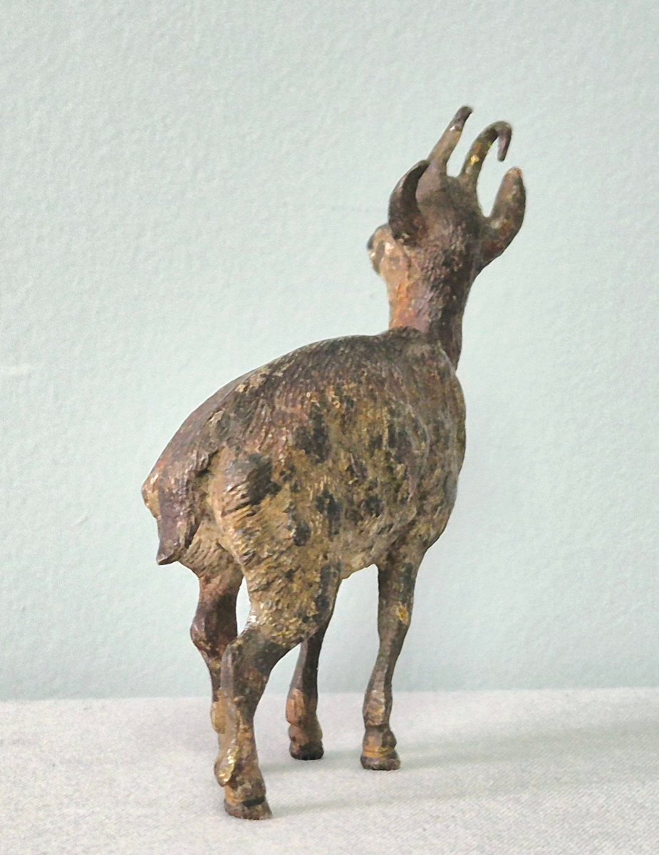 Bronze De Vienne: Chamois.-photo-2