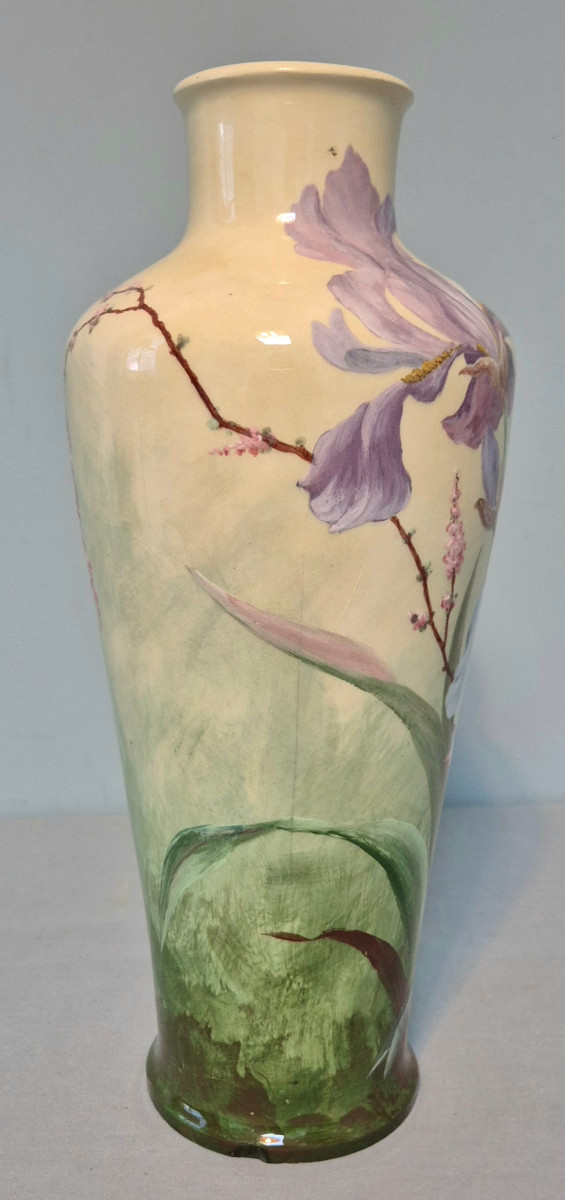 Vase Emaillé de Paul Milet: Sèvres. -photo-2