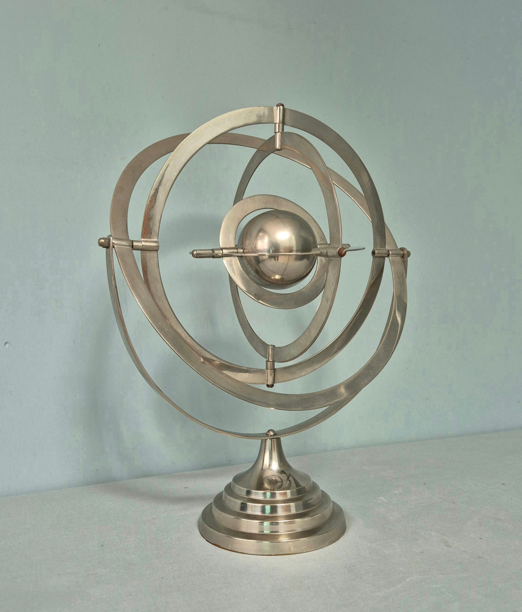 Aluminum Armillary Sphere.-photo-2