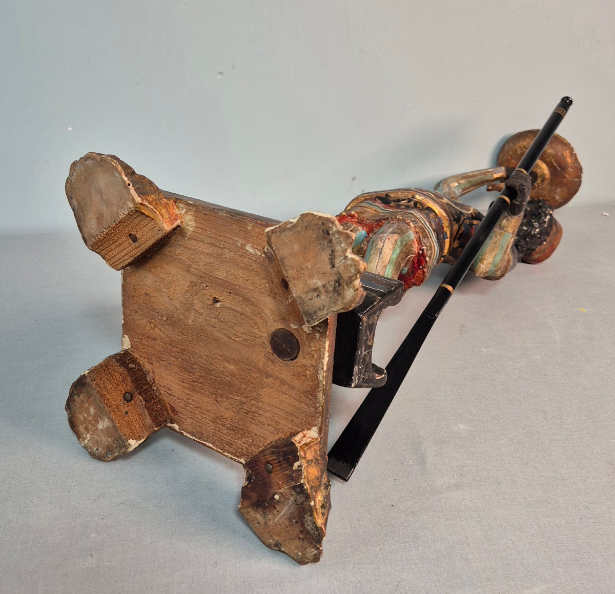 Carved Wooden Torch Holder: Venice.-photo-6