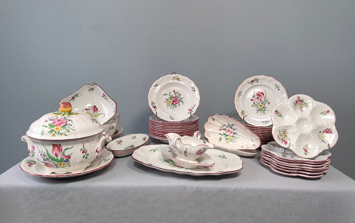 Strasbourg Flower Tableware: Luneville. -photo-2