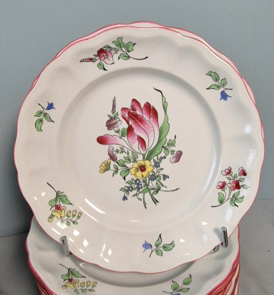 Strasbourg Flower Tableware: Luneville. -photo-1
