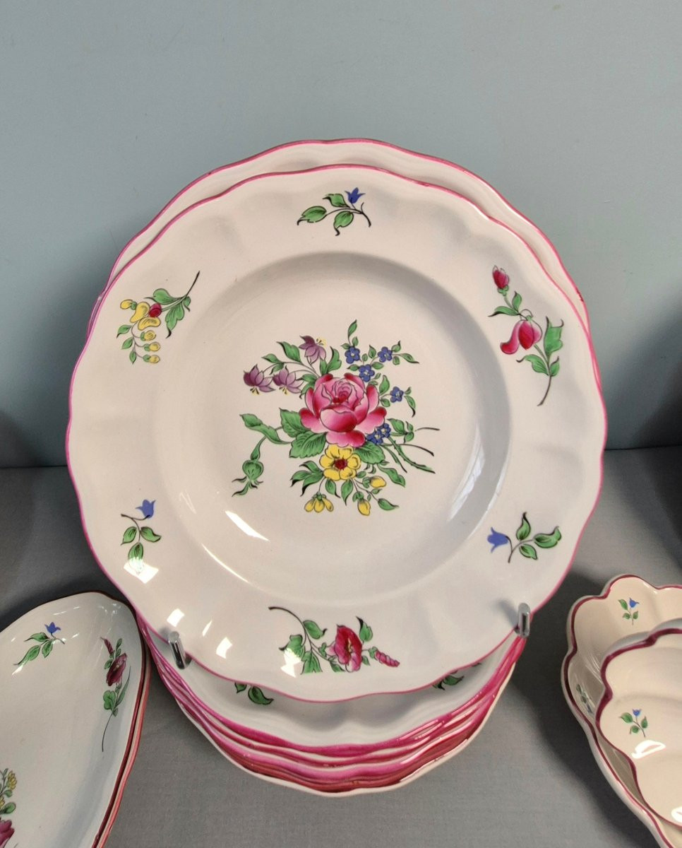 Strasbourg Flower Tableware: Luneville. -photo-2
