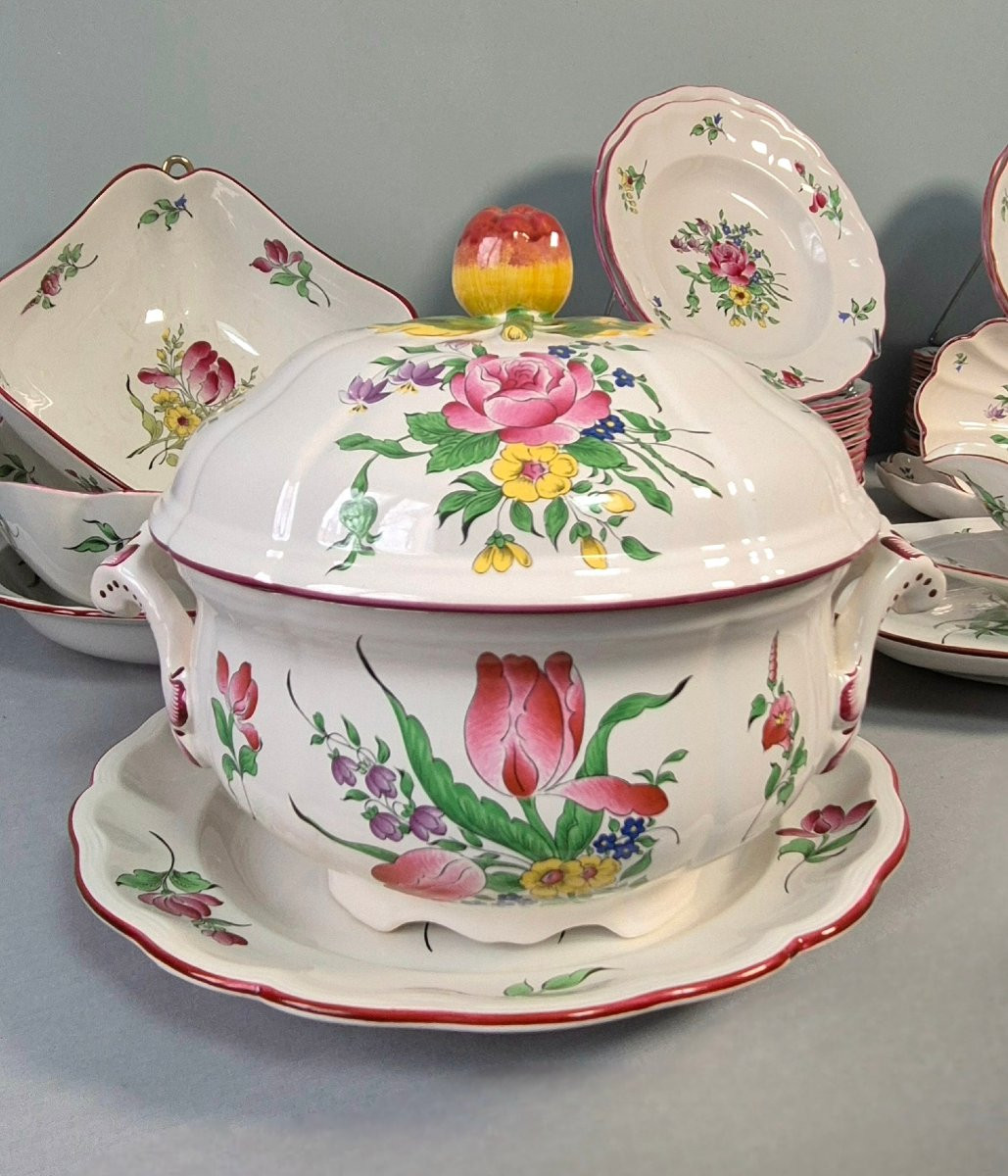 Strasbourg Flower Tableware: Luneville. -photo-3