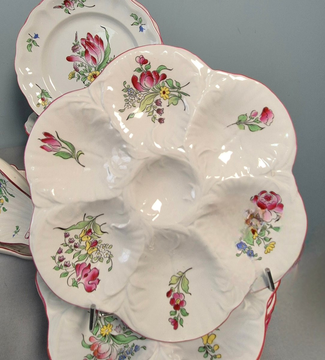 Strasbourg Flower Tableware: Luneville. -photo-5
