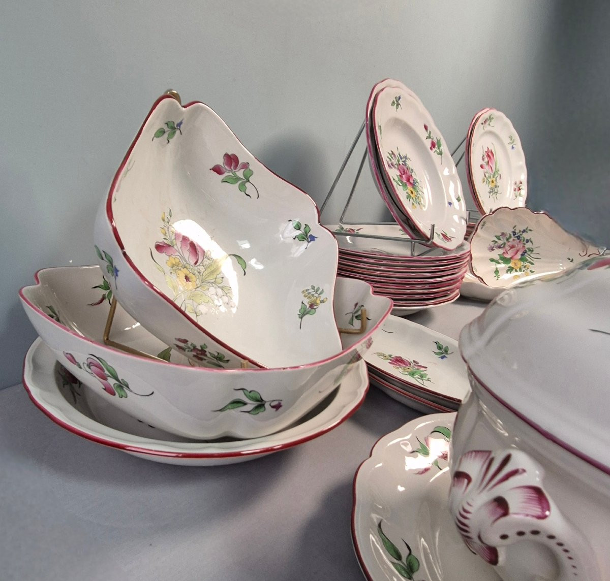 Strasbourg Flower Tableware: Luneville. -photo-6