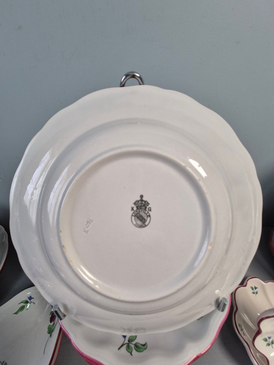 Strasbourg Flower Tableware: Luneville. -photo-7