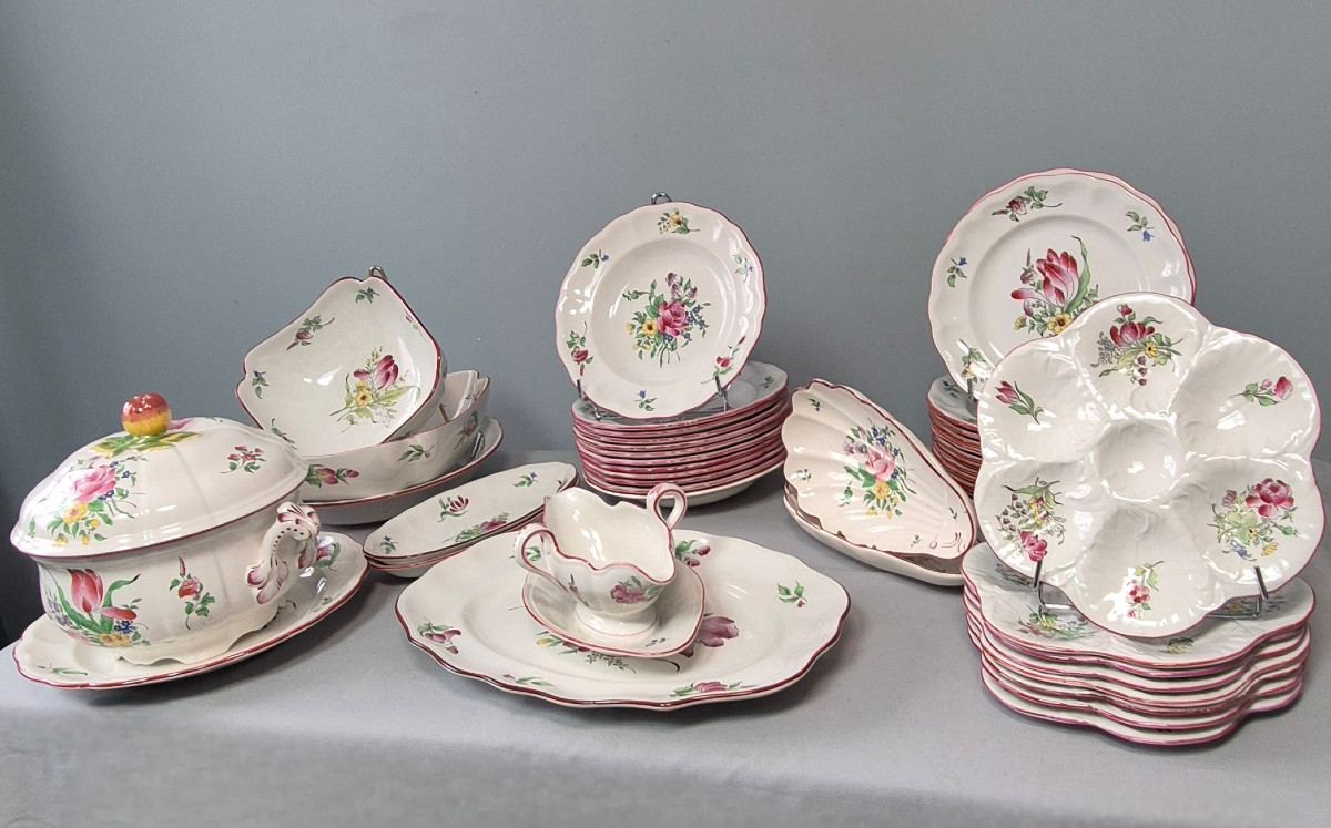 Strasbourg Flower Tableware: Luneville. -photo-8