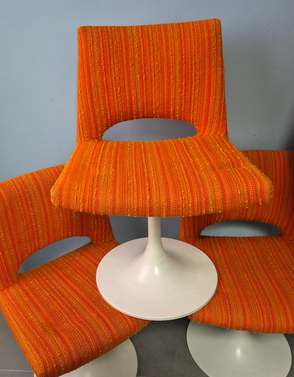 Tulip Chairs From The 1970s.-photo-3