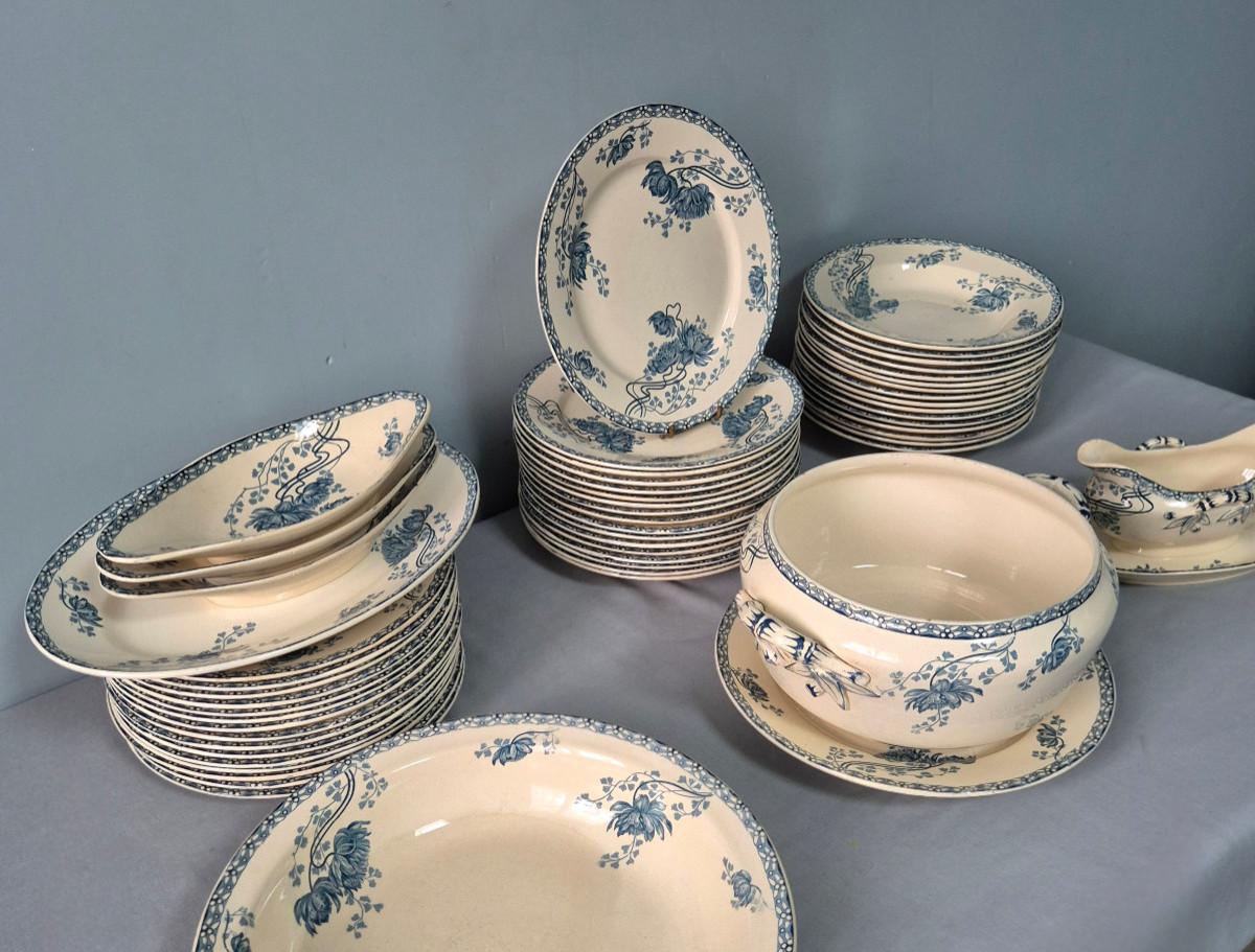 Sarreguemines Dinner Service. Royat Model.-photo-2