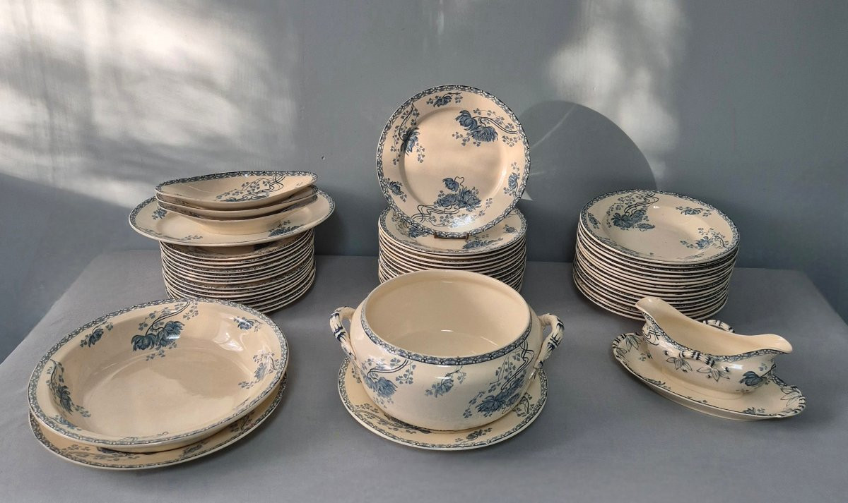 Sarreguemines Dinner Service. Royat Model.-photo-5