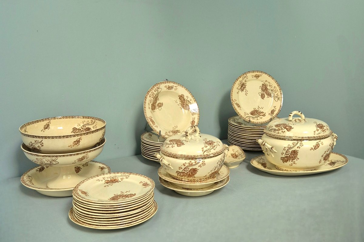 Sarreguemines Dinner Service. Royat Model.-photo-2