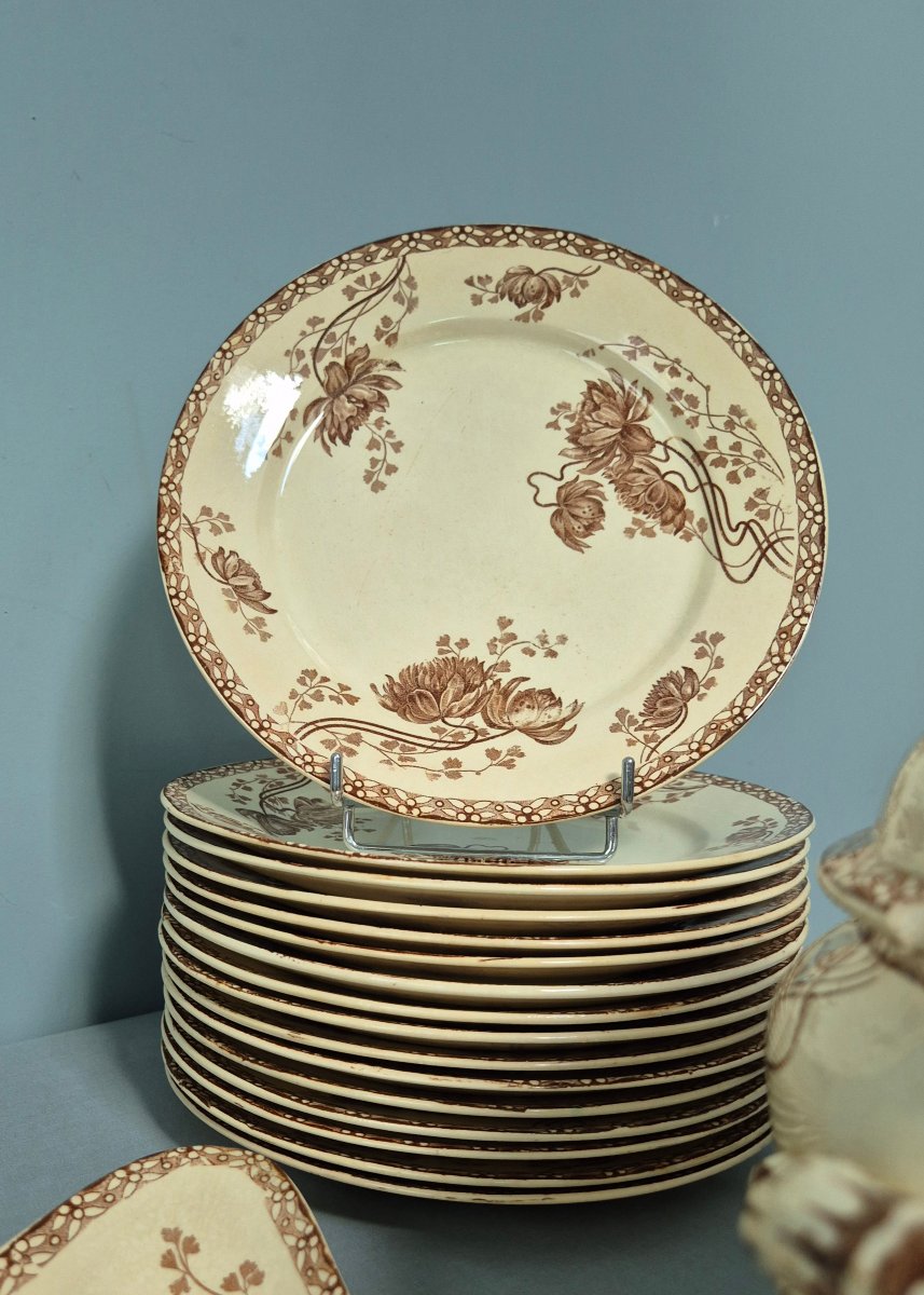 Sarreguemines Dinner Service. Royat Model.-photo-3