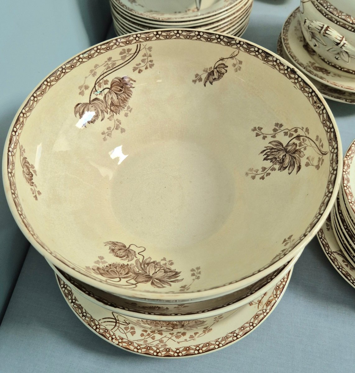 Sarreguemines Dinner Service. Royat Model.-photo-1