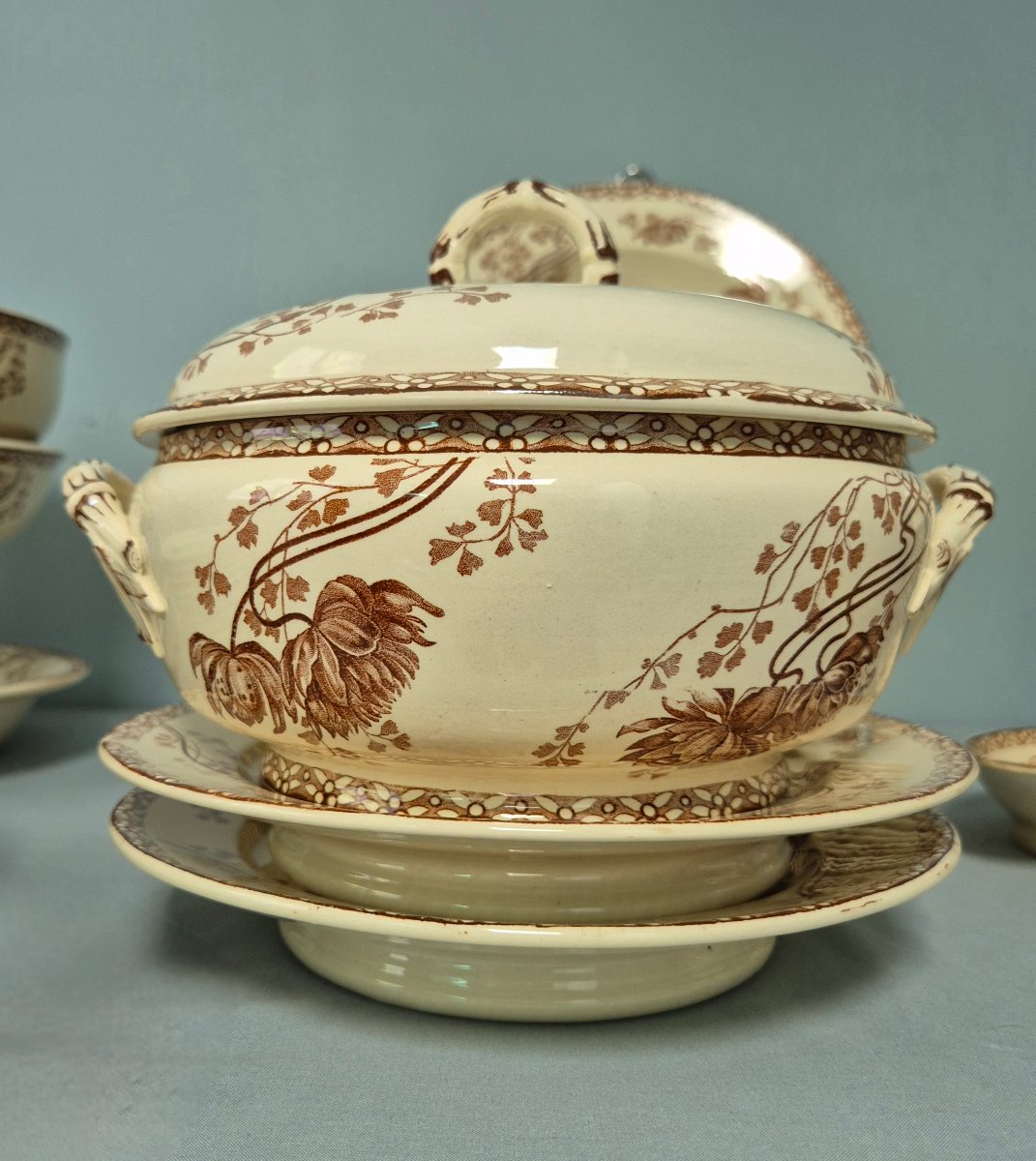 Sarreguemines Dinner Service. Royat Model.-photo-2